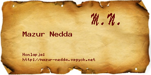 Mazur Nedda névjegykártya